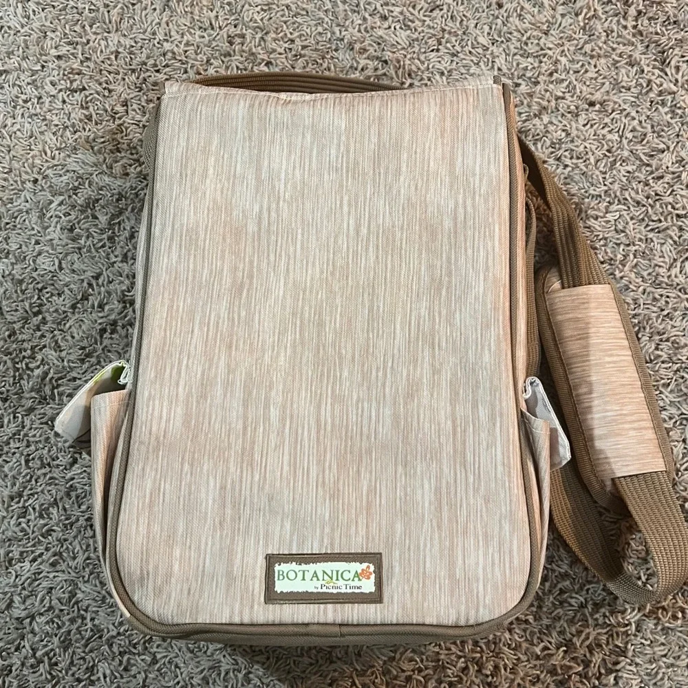 Farmers Mutual Hail Insurance Co. Botanica Picnic Time Insulated Wine Cooler Bag